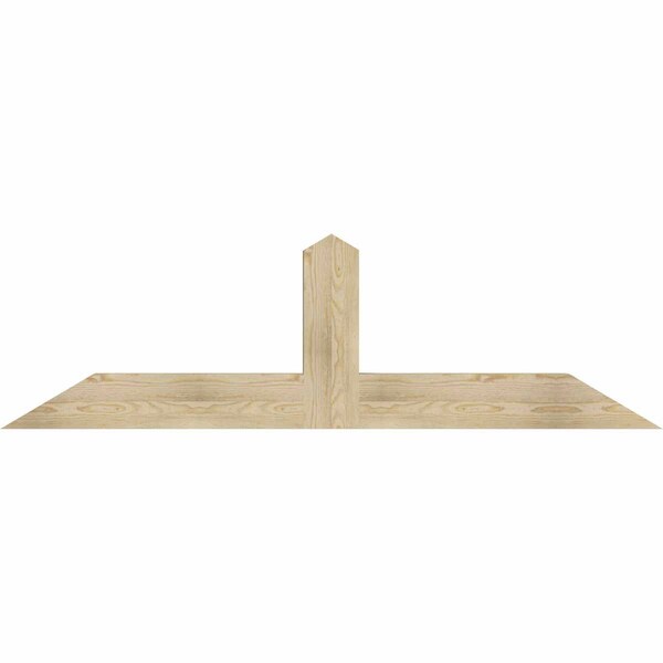 Ekena Millwork Portland Rough Sawn Timber Gable Bracket, Douglas Fir, 72"W x 21"H x 4"D x 6"F, 7/12 Pitch GBW072X21X0406POR00RDF - main